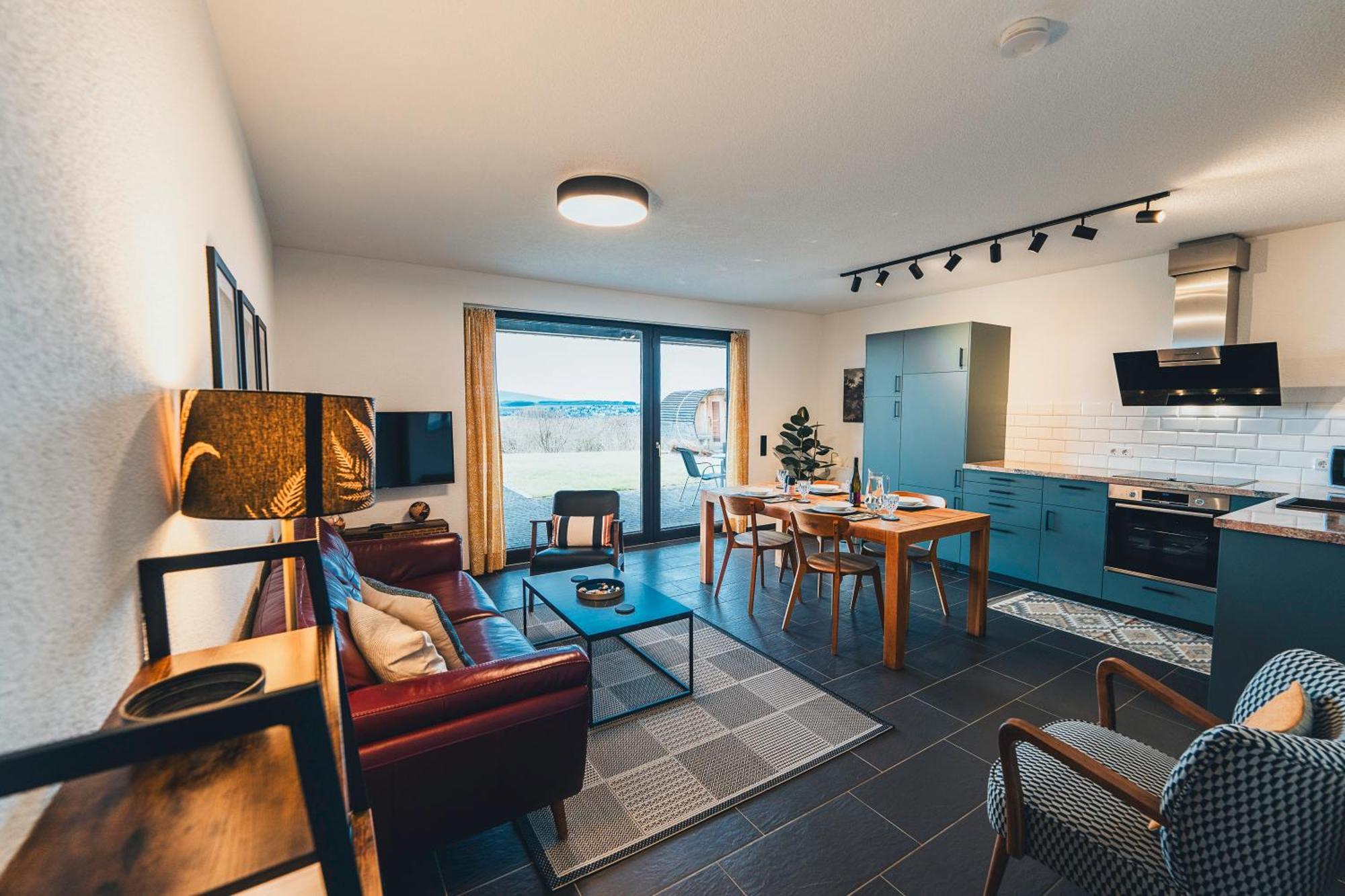 Hunsrueck Valley View Apartment With Cedar Sauna Bruschied Dış mekan fotoğraf